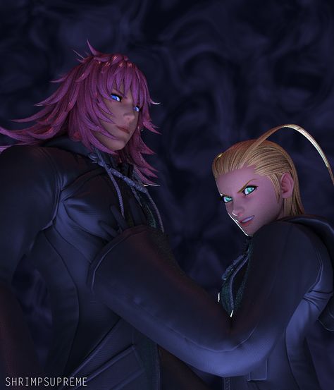 "She touch the tiddy." #larxene #marluxia #kh #KingdomHearts #Blender3d @shrimpysupreme Marluxia Kingdom Hearts, Larxene Kingdom Hearts, Pictures Of Lightning, Heart Time, Kingdom Hearts Characters, Kingdom Hearts Fanart, Sora Kingdom Hearts, Kingdom Heart, Kingdom Hearts 3