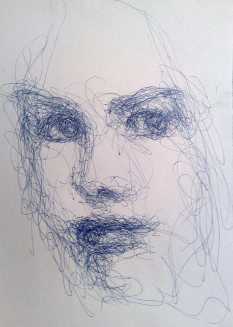 quick sketch pen portrait | 5 minute sketch, back to the ol'… | Flickr Drawing Self Portraits, Pen Portraits, Human Face Drawing, Gel Pen Drawings, Sketches Pen, Pen Portrait, Sketch Face, Abstract People, Dynamic Shapes