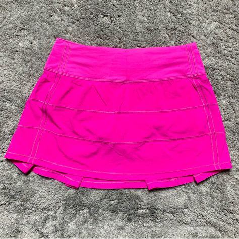 Nwot Lululemon Pace Rival Skirt *Pow Pink Womens Size 2 Color Is Pow Pink Length Is 13" (Regular) In Perfect Condition Super Rare & Htf Color (Having Trouble Letting Go Of My Pace Rival Collection So Priced Accordingly) Reasonable Offers Are Welcome!! #Skirt #Skort #Pleated #Tennisskirt #Miniskirt Pace Rival Skirt, Lulu Skirt, Lululemon Pace Rival, Preppy Clothes, Cutest Thing Ever, Athletic Outfits, Tennis Skirt, Fit Inspo, Preppy Outfits