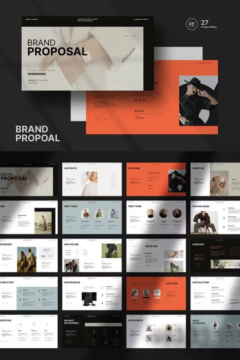 Brand Proposal Presentation Branding Proposal Presentation, Brand Proposal, Sales Proposal, Proposal Presentation, Brand Template, Presentation Design, Presentation Templates, Siding, Presentation