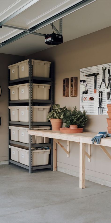 On the hunt for the best garage organization ideas? This garage storage inspiration is *SO* good, we bet you'll be in your car on the way to Target for home organization bins in five secs flat LOL. Hand-picked by two moms organizing their own garage spaces, these garage organization tips & garage organization ideas not only look great but just work soooo well - you'll be INSPIRED to ORGANIZE in no time, we just know it! Garage Storage Room, Organization Bins, Garage Storage Inspiration, Garage Mudroom, Garage Organization Tips, Garage Organisation, Garage Organizing, Two Moms, Organization Garage