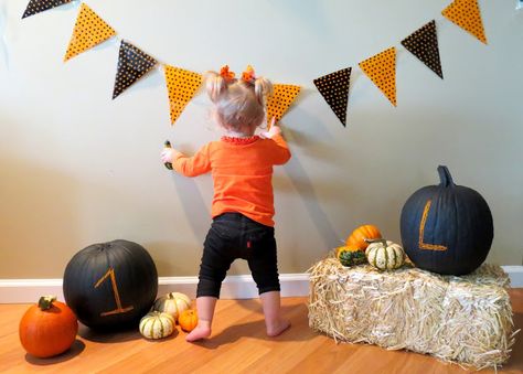 Could paint pumpkins and write month on it if it's too cold for his monthly onesies. Can do the same for Hunter since he doesn't have any. Diy Fall Photoshoot For Kids, Baby Cook, Fall Photo Session, Halloween Mini Session, Paint Pumpkins, Daycare Themes, Monthly Onesies, School Pics, Fall Pics