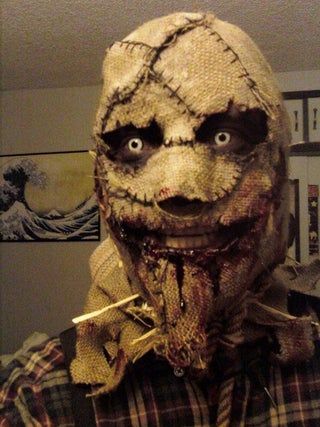 Scarecrow Halloween Mask - Instructables Scarecrow Mask, Scarecrow, Mask, Mirror, Halloween, Wall, Hair