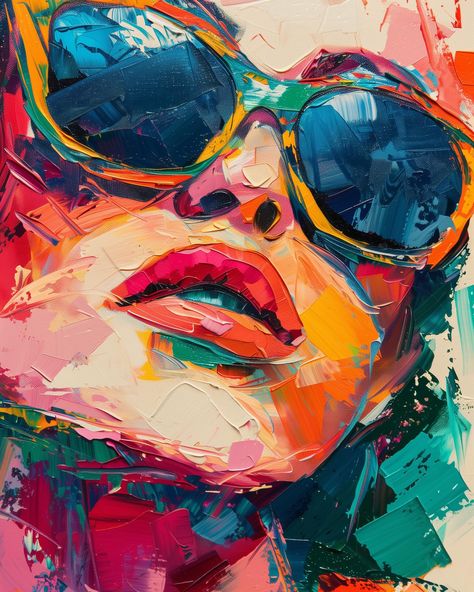 Expressive Portraits, Dibujos Ideas, Painting Inspo, Z Arts, Pin Art, Movie Poster Art, Paintings I Love, Vibrant Art, Art Collector