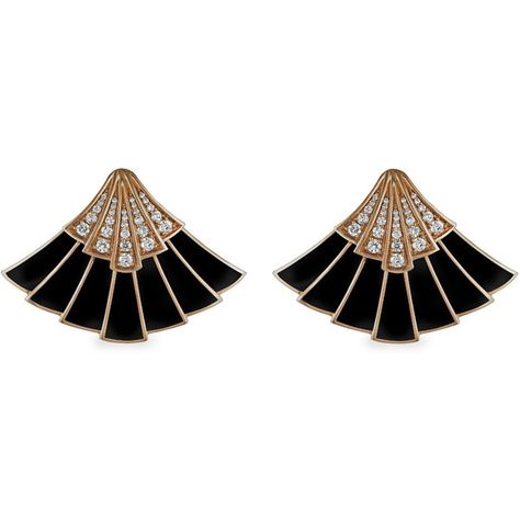 Art Deco Diamond Jewelry, Black And Gold Jewelry, Art Deco Inspired Jewelry, Black And Gold Earrings, Art Deco Aesthetic, Bijoux Art Deco, Bijoux Art Nouveau, Fan Jewelry, Pave Jewelry