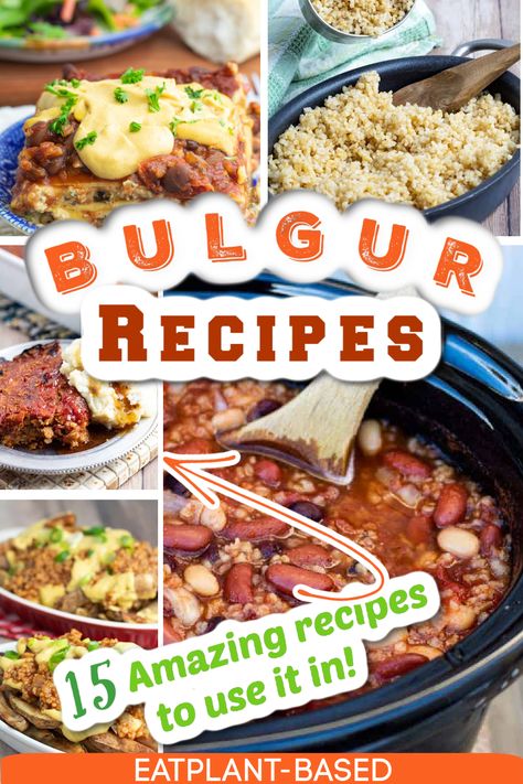 Although bulgur is not as well known as other grains like rice, barley, and quinoa, it is by far my favorite due to its versatility. Let me show you why with this guide explaining what bulgur is and how to cook and use it in recipes. Vegan Bulgar Wheat Recipes, Bulgur Wheat Recipes Dinners, Bulgur Vegan, Bulgar Recipes, Bulgur Wheat Recipes, Healthy Grains Recipes, Bulgur Recipes, Bulgur Wheat, Grain Recipes