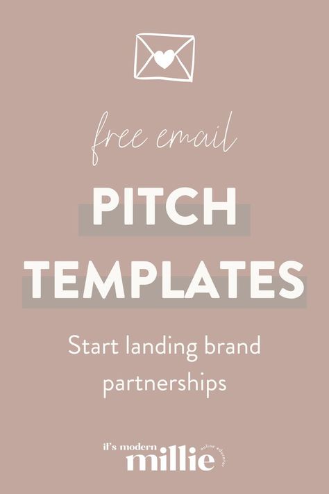 A dusty pink background with text that reads: Free Email Pitch Templates: Start landing brand partnerships by It's Modern Millie. Notes Ideas Instagram, Amazon Influencer Outfits, Instagram Notes Ideas, Free Email Templates, Brand Partnerships, Brand Deals, Instagram Username Ideas, Youtube Success, Honest Truth