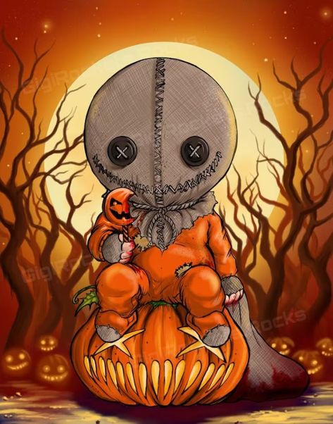 Sam - Etsy Trick Or Treat Movie, Thunder Buddies, Trick Or Treat Sam, Sam Trick R Treat, Happy Halloween Pictures, Halloween Kunst, Horror Artwork, Trick R Treat, Halloween Artwork