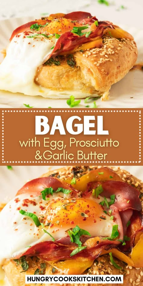 Loaded Bagel, Cinnamon Raisin Bagel Breakfast Ideas, Bagel And Egg Breakfast, Bagel Breakfast Sliders, Brie Breakfast Recipes, Rye Bread Breakfast Ideas, Brunch Recipes Savory, Bagel Sandwich Breakfast, Breakfast Bagel Sandwich