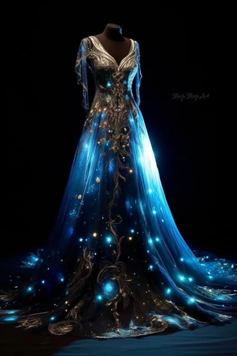 Winter Ball Gown, Fae Outfit, Fire Costume, Dreamy Images, Farewell Dresses, Starry Night Dress, Jae Suk, Winter Ball, Ren Fair