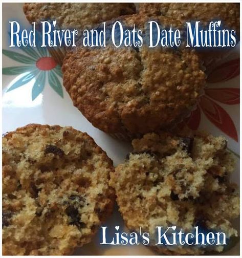 Red River and Oats Date Muffins Red River Cereal, Homemade Muffins Recipe, Date Square, Date Muffins, Source Of Fiber, Recipes Bread, Oat Muffins, Homemade Muffins, Gourmet Coffee