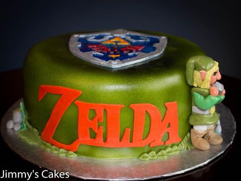 #Zelda Cake Zelda Themed Birthday, Legend Of Zelda Cake, Zelda Cake, Zelda Party, Video Game Cakes, Zelda Birthday, Marvel Cake, Baker Cake, Cake Designs Images