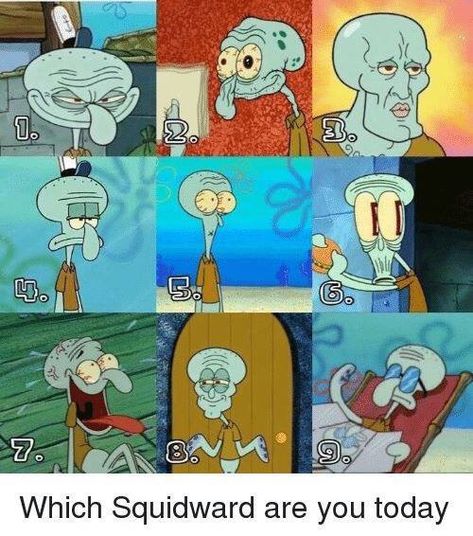 43 Funny Memes Amassed For Your Amusement - Funny Gallery Mood Pics Funny Wallpaper, Which Mood Are You Today, Which Are You Today, Spongebob Mood Pics, Mood Scale, Mood Pics Funny, Squidward Meme, Spongebob Stuff, Mood Chart