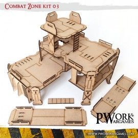 Combat Zone 03 - MDF Terrain Scenery 40k Terrain Templates, Diy Mechanical Toys, Mdf Terrain, 40k Jungle Terrain, Sci Fi Base, Warhammer 40k Terrain Game Tables, Procedural Generation, Modular Terrain Tabletop, 3d Printed Dnd Terrain