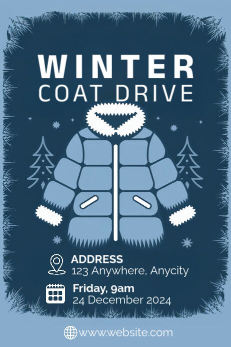 Winter Coat Drive Poster Coat Drive, Drive Poster, Linkedin Background Image, Linkedin Background, Kindle Book Cover, Linkedin Banner, Etsy Banner, Campaign Posters, Blog Header