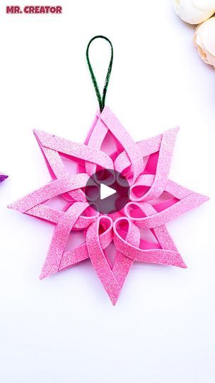 51K views · 691 reactions | How To make Glitter Foam paper Christmas Star #ChristmasStar #FacebookReels #Star | Mr. Creator Glitter Foam Christmas Ornaments, Christmas Star Ornaments, Foam Ornaments, Paper Bag Flowers, Foam Christmas Ornaments, Xmas Projects, Holidays Crafts, Ornaments Making, How To Make Glitter