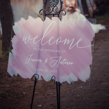 Custom Acrylic Wedding Signs 丨Clarity & Co. Corsage Ideas, Painting Wedding, Inexpensive Wedding Invitations, Acrylic Wedding Sign, Sign Boards, Wedding Info, Wedding Table Plan, Custom Wedding Signs, Acrylic Wedding