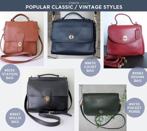 Vintage Coach Bags Coach Vintage Handbags, Coach Bags Outlet, Cheap Coach Bags, Vintage Coach Bag, Extra Petite, Bonnie Cashin, Fashion Style Tips, Vintage Coach Bags, Professional Bag