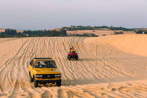 The Breathtaking Red and White Sand Dunes of Mui Ne, Vietnam White Sand Dunes, Cruise Excursions, Vietnam Tours, Family Tour, South Vietnam, Shore Excursions, Pink Sand, Most Beautiful Beaches, Vietnam Travel