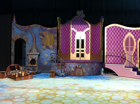 Set Design: Cinderella on Behance Cinderella Set Design Ideas, Cinderella Theatre, Cinderella Kids, Cinderella 2021, Theatre Set Design, Cinderella Bedroom, Aladdin Play, Cinderella Play, Cinderella Cartoon