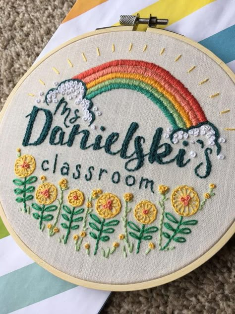 Teacher gift. : Embroidery Funny Embroidery Patterns, Embroidery Teacher, Crochet Teacher, Crochet Teacher Gifts, Embroidered Wall Art, Gift Embroidery, Funny Embroidery, Digital Embroidery Patterns, Embroidery Crochet