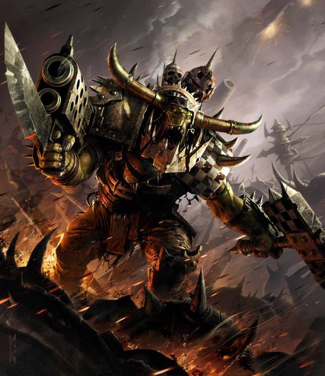 Raymond Swanland, Orks 40k, Space Wolf, Warhammer 40k Art, Game Workshop, Space Wolves, Warhammer Art, Warhammer 40k Artwork, Card Sleeves