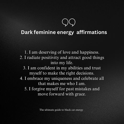 Dark feminine affirmations Tap into the depths of your soul with ‘Dark Feminine Energy’ – a journey through shadow and strength that every woman needs. Discover the power within you click the link in the bio🖤✨ #DarkFeminineEnergy #Empowerment #WomenWhoRead” Dark Feminine Energy Affirmations, Dark Feminine Affirmations, Feminine Affirmations, Dark Feminine Energy, Dark Feminine, Feminine Energy, Your Soul, Moving Forward, Dark Aesthetic