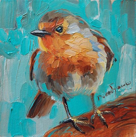 Bird Art Painting, Painting In Frame, Bird Painting Acrylic, Bird Paintings On Canvas, Animal Paintings Acrylic, Robin Bird, Bird Painting, Bird Artwork, Farmhouse Art