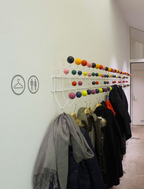 Where you hang your coats at the #vitradesignmuseum -- on #Eames Hang It Alls! @vitra @ Hang It All Vitra, Vitra Hang It All, Eames Hang It All, Hang It All, Vitra Design Museum, Charles Eames, Dream Apartment, Mud Room, Bed Room