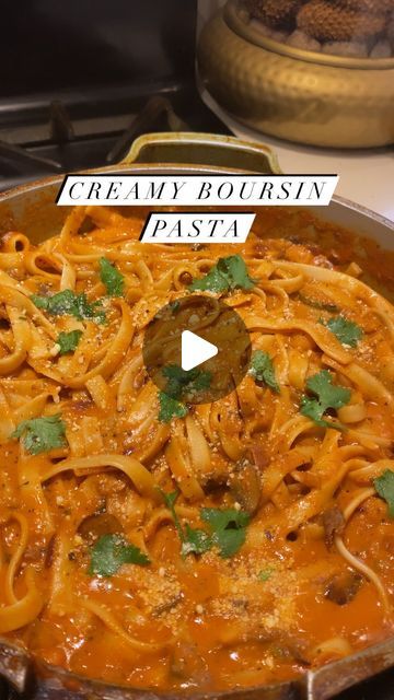 Disha Nayak on Instagram: "COZY & CREAMY BOURSIN PASTA 🫶

Welcome to Episode 2 of Comfort Cooking!  If you’re looking for more comforting, delicious recipes this winter season, make sure to follow along for more ❤️

Full recipe:
- Melt butter in a pan then add in five diced cloves of garlic, one diced red onion, and sauté that together until the onions start to soften
- Next add in your three main spices, 2 teaspoon basil, 3 teaspoons oregano and 1 teaspoon chili flakes
- Next toss in a big bowl of veggies for this I like to use zucchini and mushrooms. You can also add your protein of choice at this time.
- Then let that sauté till all the veggies cook.
- Add in 3 to 4 tablespoons of crushed tomatoes, and a spoon of sugar to balance, the acidity.
- Then add 3/4 cups of milk, and half a bl Zucchini And Mushrooms, Boursin Pasta, Boursin Cheese, Chili Flakes, Big Bowl, Crushed Tomatoes, Instagram Food, Red Onion, Melted Butter