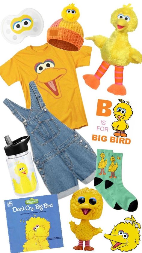 Big Bird Sesame Street, Street Outfits, Little Outfits, Big Bird, Street Outfit, Sesame Street, Adoption, Cute Outfits, Clothes