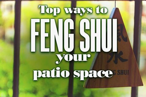 Feng Shui Colors, Feng Shui Design, Patio Layout, Feng Shui Tips, Patio Spaces, Outdoor Flooring, Outdoor Ideas, Golden Girls, Feng Shui