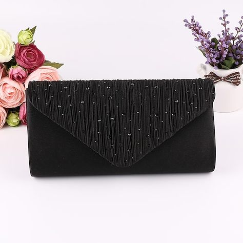 Season:Spring, Fall, Winter, Summer; Gender:Women's; Type:Evening Bag; Occasion:Event / Party,Party; Material:Polyester; Width:4.5; Closure Type:Button; Height:12; Coat Bust:22; Pattern:Plain; Listing Date:09/03/2014; 2022 Trends:Evening Bag,Handbags,Wedding Bags; Base Categories:Handbags,Handbags, Wallets Cases,Apparel Accessories; Special selected products:COD Prom Purse, Prom Clutch, Rhinestone Fabric, Envelope Handbag, Rhinestone Clutch, Best Purses, Party Clutch, Bridal Clutch, Evening Handbag