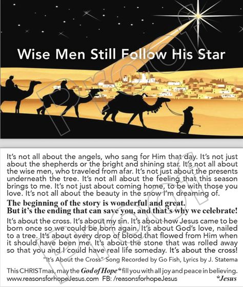 "Wise Men still Follow His Star" Gospel Messages >>Perfect to include with your Christmas Cards Christmas Gospel Message, Meaning Of Numbers, Rock Valley, Gospel Message, Number Meanings, Saved By Grace, The Shepherd, Wise Men, Christian Church