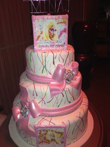 Cake for Nicki Minaj Album Release Party Nicki Minaj Birthday, Album Release Party, Birthday Cake Design, Nikki Minaj, Nicki Minaj Photos, Nicki Minaj Pictures, Release Party, Pink Friday, Pretty Birthday Cakes