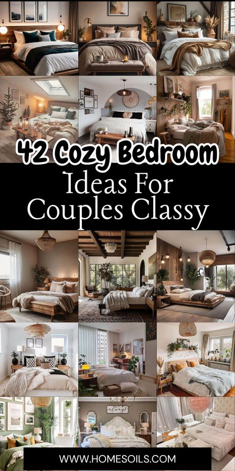 Create a romantic retreat with 42 cozy bedroom ideas for couples that exude class and comfort! From elegant decor to soft textiles, visit our site for inspiring designs! 🛏️❤️✨ Masculine Couples Bedroom, Modern Bedroom Couple Ideas, Cute Couples Room Ideas, Cozy Bedroom Aesthetic For Couples, His And Her Bedroom Ideas Couple Cozy, Bedroom Inspirations Married Couple, Bedroom Inspirations For Couples Cozy, Relaxing Bedroom Ideas For Couples, Couple Master Bedrooms Decor