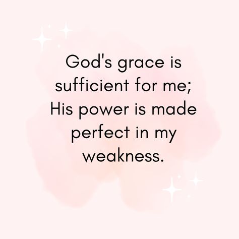 Grace in weakness 🌿 Pin this to find comfort in knowing God's grace is all you need, even in your weakest moments. #GodsGrace #StrengthInWeakness Gods Grace Quotes Spiritual Inspiration, Gods Grace Quotes, Inspirational Bible Quotes, God's Grace, Gods Grace, Spiritual Inspiration, Knowing God, Bible Inspiration, Beautiful Words