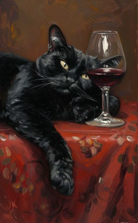 https://www.boredpanda.com/premium-quality-handmade-paintings/?utm_source=pinterest27&utm_medium=link&utm_campaign=direct Painting Of Black Cat, Spooky Cat Painting, Cat Wall Painting, How To Draw A Black Cat, Black Cat Acrylic Painting, Black Cats Aesthetic, Dark Artist Aesthetic, Art Paintings Aesthetic, Cat Painting Funny