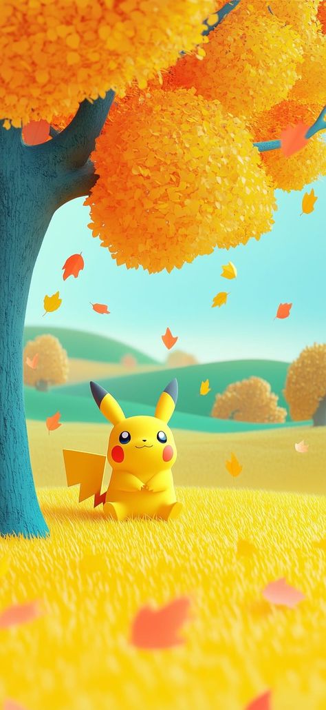 Fall Pokemon Wallpaper, Pokemon Autumn, Pokemon Wallpaper Iphone, Pikachu Wallpaper Iphone, Yellow Pokemon, Camouflage Wallpaper, Simplistic Wallpaper, Indian Flag Wallpaper, Pikachu Art