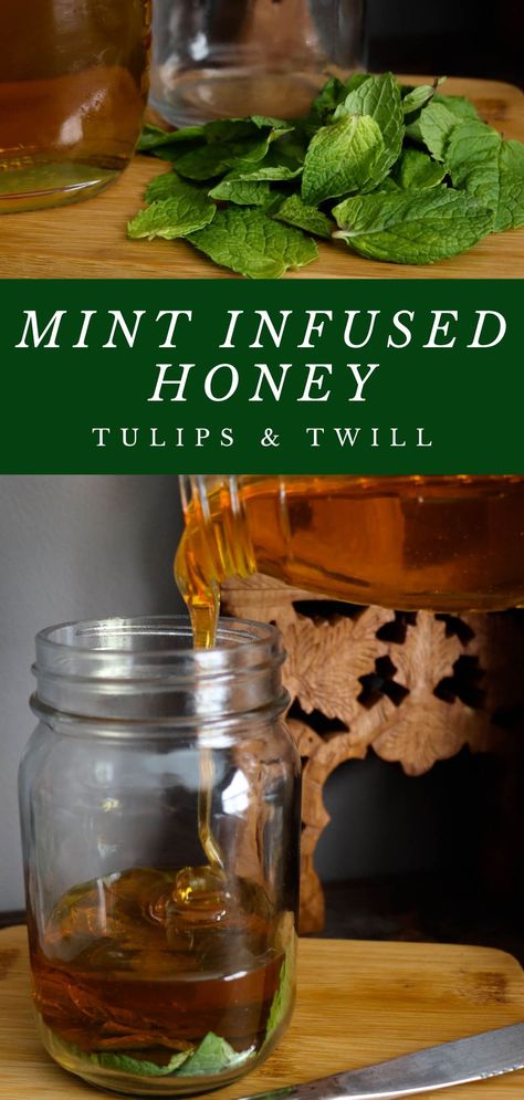 Herbal Infused Honey, Diy Infused Honey, Mint Infused Honey, How To Infuse Honey, Diy Flavored Honey, Honey Infused Recipes, Infused Oil Recipes Cooking, Oil Infusion Recipes, Infused Honey Recipes