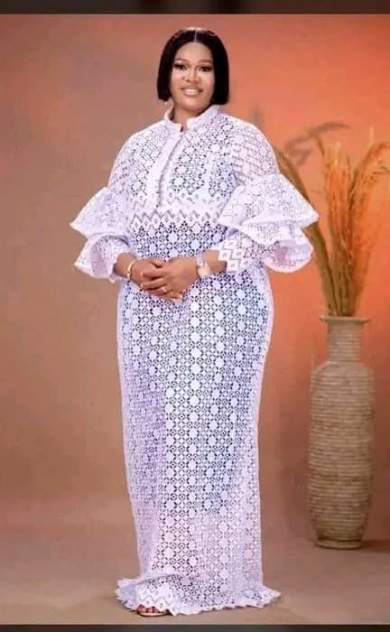 Free Lace Gowns For Women, Loose Lace Dress Styles Ghana, Free Lace Gown Styles Nigerian, Bubu Lace Gown Styles, Latest Cord Lace Gown Styles, Lace Boubou Styles For Women, Bubu Gown Styles Lace, Cord Lace Gown Styles, Latest Lace Styles