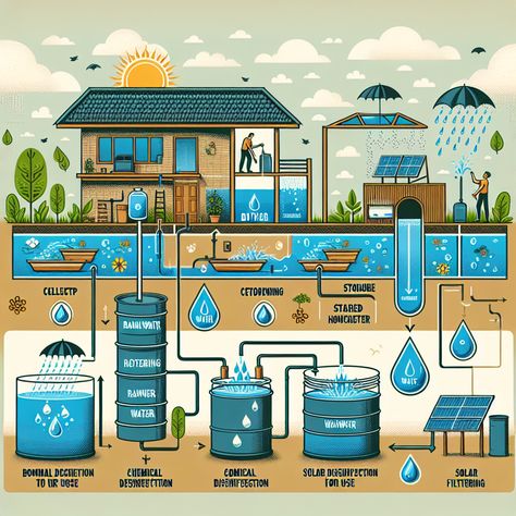 Why Harvest Rainwater? Water is life. Whether you're an experienced homesteader or a beginner, this is a fact you already know. But what if there comes a day when your usual water sources are not readily available? This is a frightening scenario to ponder, but it's better to be afraid and prepared than caught off How To Save Rain Water, Rainwater Harvesting Poster, Water Harvesting Ideas, Off Grid Farm, Off Grid Water System, Life Below Water, Harvest Rainwater, Well Water System, Rain Water Harvesting