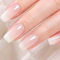 Milky Nail Polish, Milky White Nail Polish, Milky White Gel Nail Polish, Ivory Nails, White French Nails, White Gel Nails, Sheer Nails, Gel Colors, Simple Gel Nails