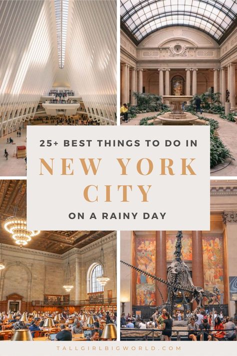 Here are over 25 of the top things to do in NYC on a rainy day and NYC's best indoor activities, according to a local. rainy day NYC | things to do in NYC when it rains what to do on a rainy day in NYC | indoor things to do in NYC | things to do indoors in NYC | what to do in NYC when it rains | rainy day activities NYC indoor activities NYC adults | indoor attractions NYC what to do in NYC in the rain | what to do in New York City when it's raining #NYC #NewYorkCity Things To Do In Nyc On A Rainy Day, New York City In The Rain, Nyc On A Rainy Day, Rainy Days In New York, Nyc In The Rain, New York In July Outfits, Rainy Day New York, Rainy Day In Nyc, Rainy Day Nyc