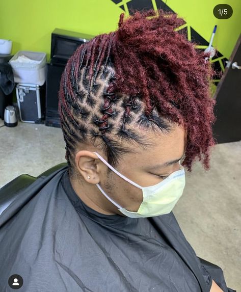 Braided Loc Updo, Locs Ideas, Hairstyles Locs, Natural Hair Maintenance, Short Dreadlocks Styles, Loc Updo, Mohawk Styles, Short Locs, Beautiful Dreadlocks