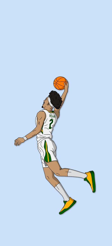 Baylor Bears player Kendall Brown Wallpaper, Baylor Bears Background 🐻🏀 Baylor Basketball, Ja Morant Style, Basketball Logo, Basketball Wallpaper, Baylor Bear, Brown Wallpaper, College Basketball, Nike Logo, Ncaa