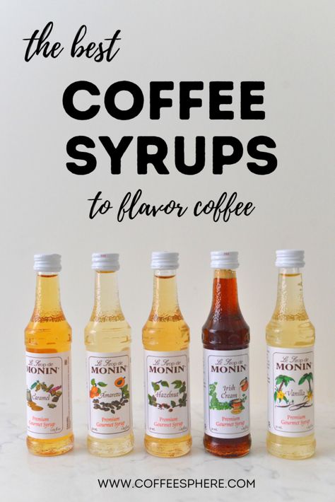 We’ve been making several coffee recipes using coffee syrup to give the final product a bold and sometimes unique flavor. So we wanted to share some of the best coffee syrups we’ve encountered in the market to flavor coffee. Coffee Flavoring Syrup, Best Coffee Syrups, Monin Coffee Recipes, Monin Syrup Recipes Coffee, Recipes Using Coffee, Flavored Coffee Recipes, Homemade Coffee Syrup, Flavoured Coffee, Monin Syrup