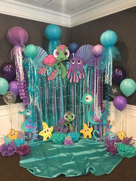 22 Mermaid-Themed Birthday Party Ideas - Teaching Expertise Sea Themed Birthday Party, Diy Mermaid, Mermaid Birthday Party, Themed Birthday Party, Mermaid Birthday, Mermaid Party, Under The Sea, The Sea, Party Ideas