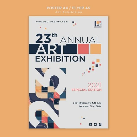 Poster Art Exhibition Graphic Design, Poster For Art Exhibition, Exhibition Brochure Design, Art Event Poster Design, Business Event Poster, Program Cover Design, Art Exhibition Poster Design, Orientation Poster, Event Poster Design Layout