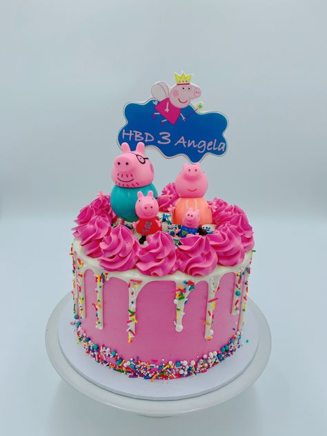 Glitter Cake Birthday Sparkle, Peppa Pig Birthday Cake, Pig Birthday Cakes, Peppa Pig Cake, Pepa Pig, Pig Cake, 2 Birthday Cake, Peppa Pig Party, Pig Party